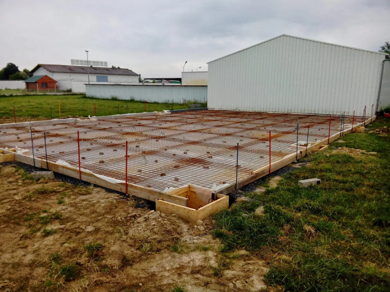 Ferraillage d’un dallage en béton armé réalisé par Boukechiche